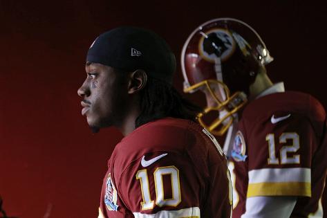 Redskins quarterbacks Robert Griffin III and Kirk Cousins