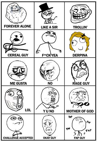 Rage Comics Chart Me