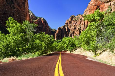 Scenic Drive - Zion National Park - Utah - United States Photographic ...