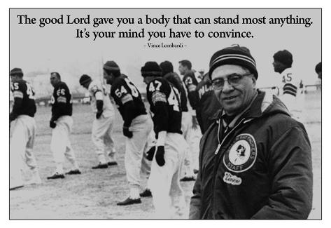 Vince Lombardi Motivational Quote Poster