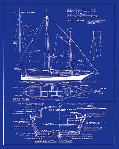 Yacht Design Giclee Print - AllPosters.co.uk