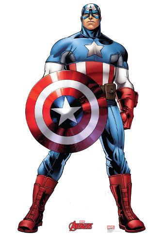 Captain America  Marvel Avengers Assemble Lifesize Standup Cardboard 
