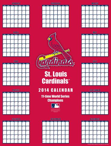 St Louis Cardinals - 2014 Giant Poster Calendar Calendars at www.bagssaleusa.com