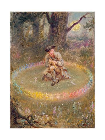 The Fairy Ring- the Enchanted Piper, C.1880 Giclee Print