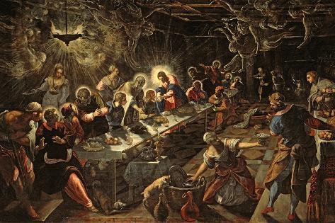 The Last Supper By Jacopo Tintoretto