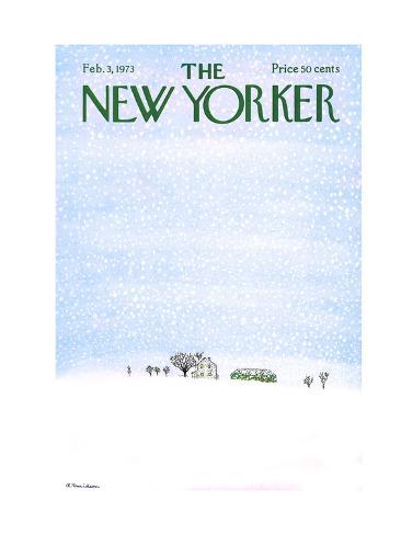 1973 FEBRUARY 3 NEW YORKER MAGAZINE - BEAUTIFUL FRONT COVER - O 6764 1973 FEBRUARY 3 NEW YORKER MAGAZINE - BEAUTIFUL FRONT COVER - O 6764