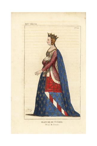 Blanche of Navarre, Queen Consort of France, 1330-1398 Giclee Print