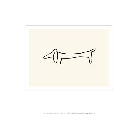 Der Hund Siebdruck von Pablo Picasso bei AllPosters.de