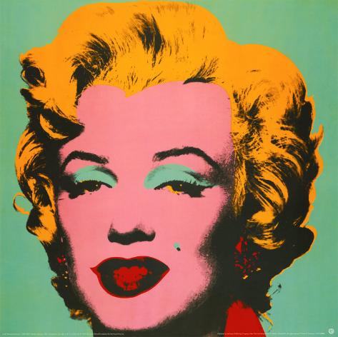 Marilyn Monroe Green Art Print Don't see what you like