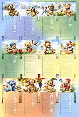 anime birthday calendar