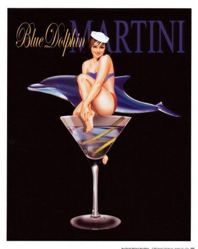 Blue Dolphin Martini