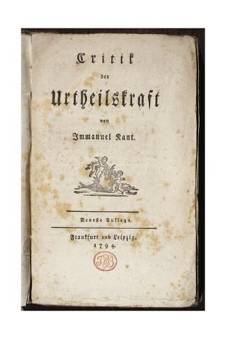 kant critique of judgement pdf