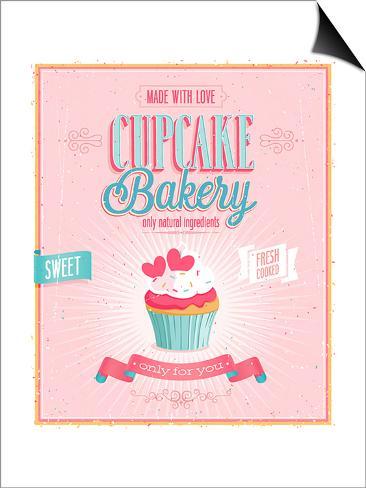 Cupcake Poster cupcakes Print posters SwitchArt⢠Vintage vintage Cupcake Poster cupcakes Print posters SwitchArt⢠Vintage vintage