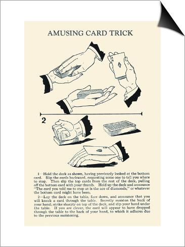 Amusing Card Trick Affiche sur AllPosters.fr Amusing Card Trick A