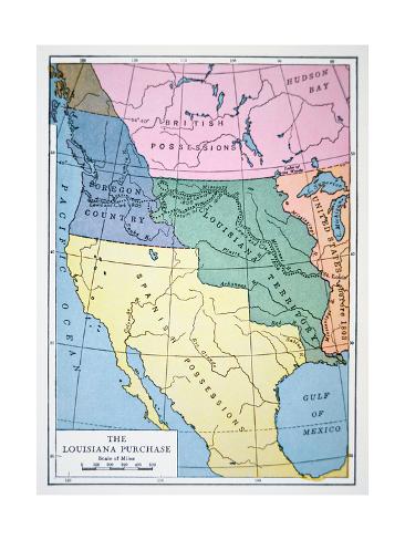 The Louisiana Purchase of 1803 Giclee Print at mediakits.theygsgroup.com