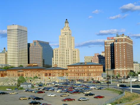 Providence+Rhode+Island+Skyline Providence, Rhode Island Skyline, State Capitol Fotoprint bij ...
