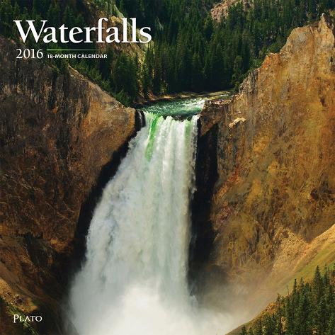 Waterfalls - 2016 Calendar - Kalendrar på AllPosters.se
