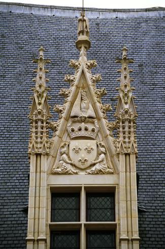 Palais Jacques-Coeur, lucarne du corps de logis Reproduction photographique