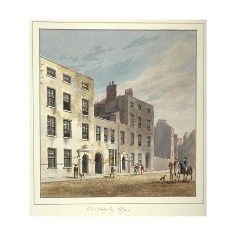 The Old Navy Pay Office, Old Broad Street, City of London, 1811 ...