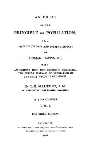 Malthusian theory of population essay