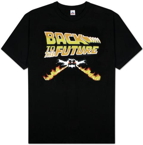 Back to the Future Delorean Firetracks TShirt Don't see what you like