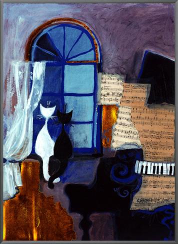 Easy Listening Framed Canvas Print