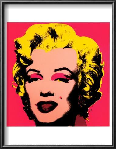 Marilyn Monroe 1967 hot pink Lamina Framed Art Print