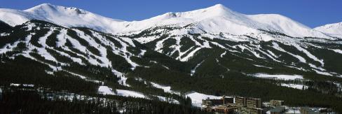 Ski Resorts in Front of a Mountain Range, Breckenridge, Summit County, Colorado, USA Wall Decal