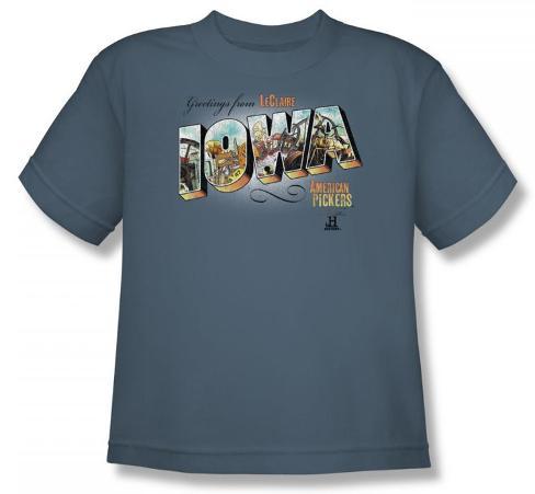 Youth American PickersGreetings From Iowa TShirt