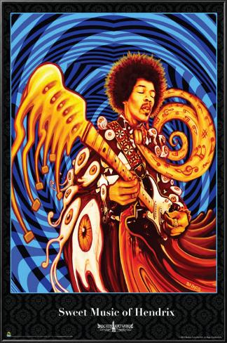 Jimi Hendrix - Sweet Music of Hendrix 24x36cm Poster Jimi Hendrix - Sweet Music of Hendrix 24x36cm Poster