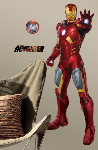 Avengers - Iron Man Peel & Stick Giant Wall Decal Wall ...