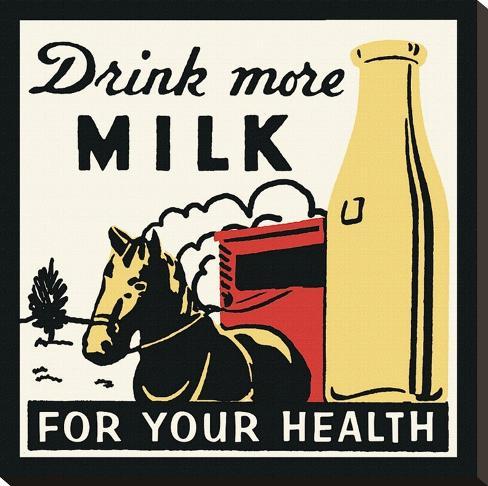 Milch fördert die Gesundheit Leinwand bei AllPosters.de Milch fördert die Gesundheit Leinwand bei AllPosters.de