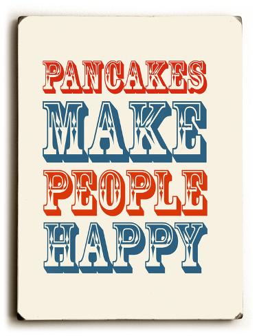 Pancakes at to pancakes Make make how Sign people  AllPosters.com Wood in australia Happy