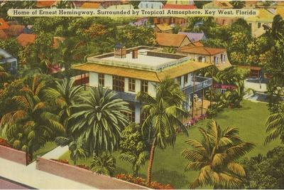 Vintage Postcard The Western Union In Sunset Of Key West Florida United  States