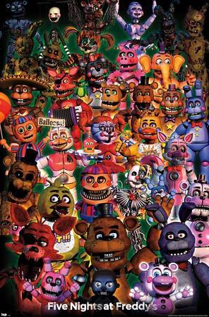 Five Nights At Freddy's - FNAF - Gaming Poster (Help Wanted) (Size