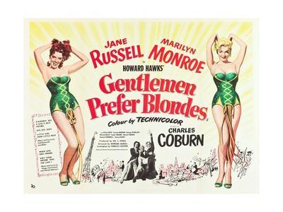 Gentlemen Prefer Blondes Movie poster 24in x 36in
