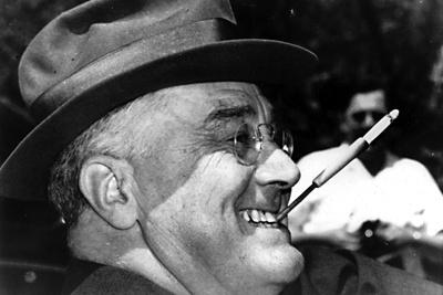 Art Print Poster Governor Franklin D Roosevelt Preparing to Start Baseball Game