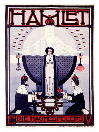 Theatre Stage Play Shakespeare Hamlet Keene 12X16 Inch Framed Art Print