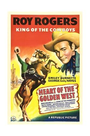 Roy Rogers On the old spanish trail 1947 cult western movie poster print