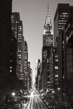BW New York City NYC Midtown Skyline Panoramic Photo Print Poster 12x36 BIG