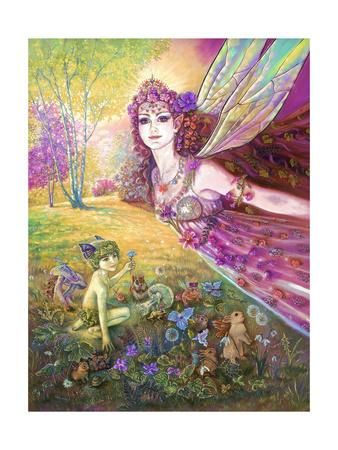 Framed Print Fairy Flying in the Moonlight Picture Fantasy Mythical Art