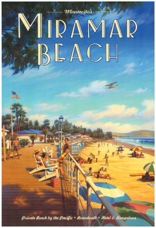 Santa Monica California Coastline Beaches Travel 16X20 Vintage Poster FREE S//H