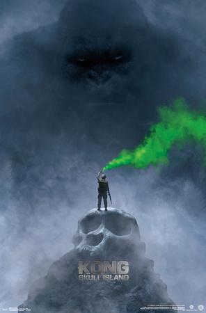 Kong Skull Island King Kong Ape Island Ocean 2017 Movie Poster 24X36 New KONG