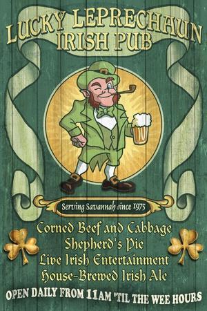 St Patricks Day Poster Design - Lexington, KY Graphic Art - Irish