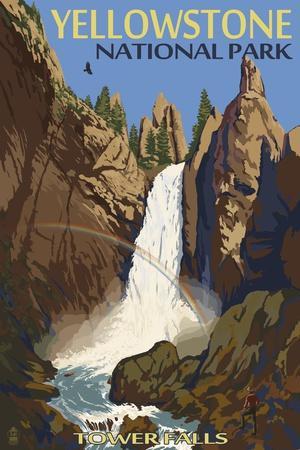 Yellowstone National Park Art Print, Adventure Wall Art Decor Poster –  Parody Art Prints