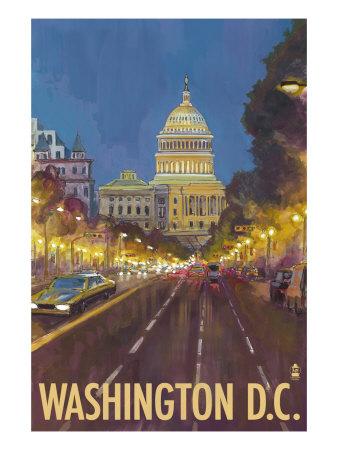 Art Print Home Decor Wall Art Poster G Capitol Hill Building In The Morning