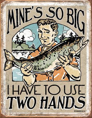 teer Retro Vintage Funny Fishing Signs for Man Cave,hunting and fishings  lovingg every dayy Metal