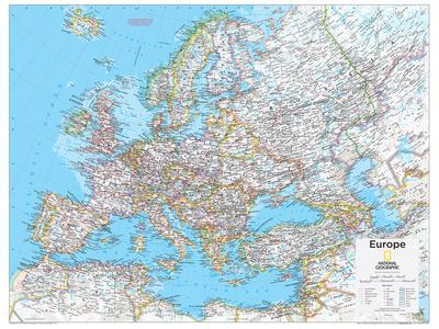 A3 Poster Picture Art World Globe Atlas Black Sea Vintage Style Map of Europe