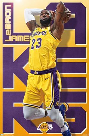 Lebron James Art Print Basketball Lakers 