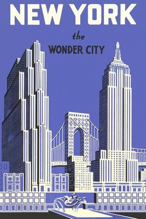 New York Travel Ads (Vintage Art) Posters & Wall Art Prints | AllPosters.com